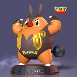 Pignite - Pokemon Fanart