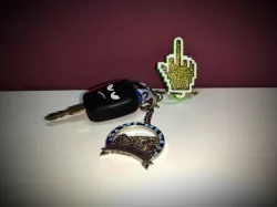 Pixel Fck keychain 🖕