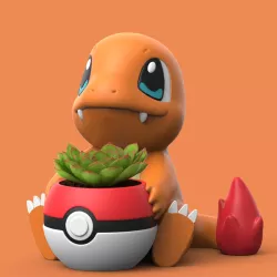 POKEMON - CHARMANDER PLANTER (EASY PRINT NO SUPPORT)