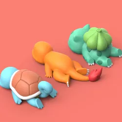 POKEMON - SQUIRTLE CHARMANDER BULBASAUR
