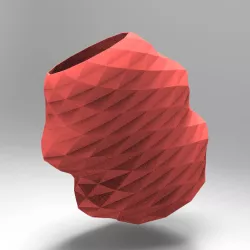 pot pencil pot container office tool origami geometric faceted geometric tool