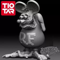 Rat Fink 3D print model