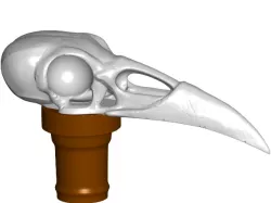 Raven Skull Topper ($7 Cane/Walking Hiking Sticks)