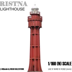 RISTNA LIGHTHOUSE - N (1/160) SCALE MODEL LANDMARK