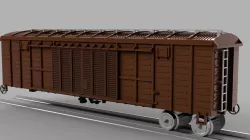 Russian boxcar series 11-270, HO scale