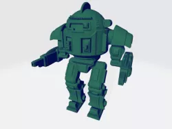 Scifi retro heavy mech