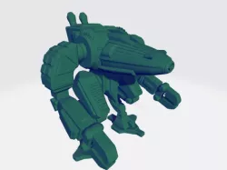 Scifi retro medium mech