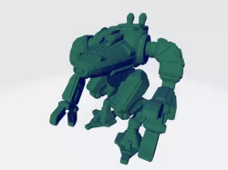 Scifi retro medium mech