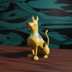 Scooby Doo - Print in place + phone stand pose