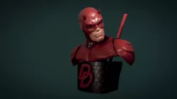 Sculpture daredevil, collectible bust STL