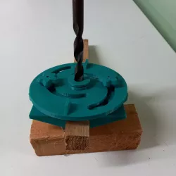 self-centering drilling jig