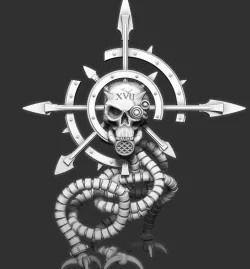 Servo Bearer of the Word Skull Display Figure