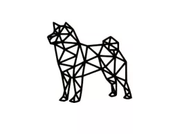 Shiba Inu Geometric Art