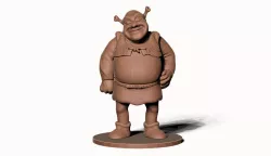 SHREK STD MAT 3D MODEL 3D PRINT MODEL