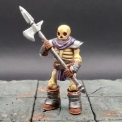 Skeleton Warrior, Halberd; Miniature