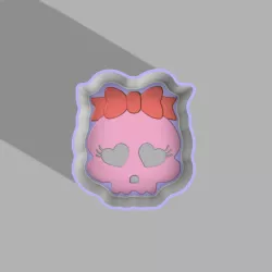 Skull girl Bath Bomb Mold