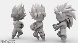 Son Goku - Super Saiyan Kamehameha and Energy Blasts