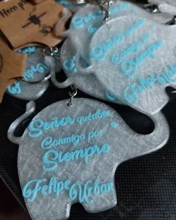 Souvenirs Baptism Elephant Communion Key Ring