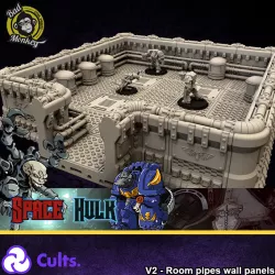 SPACE HULK - V2 - Room pipes wall panels