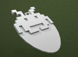Space Invader Guitar Pick