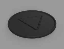 Squid Game Coaster 049C (Triangle) | Ø98 x 5mm