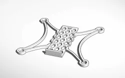 Superlight micro FPV quad frame for 7mm motors (Dreamcatcher mod)