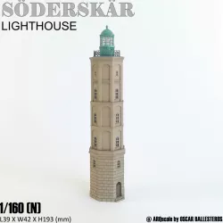 SÖDERSKÄR LIGHTHOUSE - N (1/160) SACLE MODEL LANDMARK