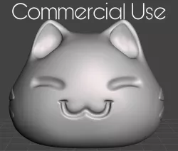 Tabby Slime with Lucky Cat BONUS FILE - Commercial Use