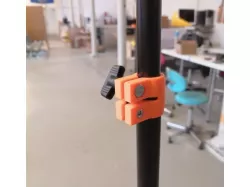 Telescopic boom microphone stand