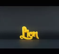 Text Flip - Lion bust