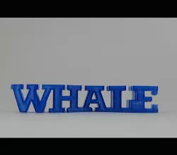 Text Flip - Whale
