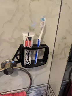 Toothpaste and toothbrush stand