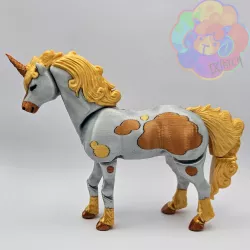 Unicorn - Flexi Articulated Magical Horse (print in place, no supports)