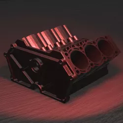 V6 engine block