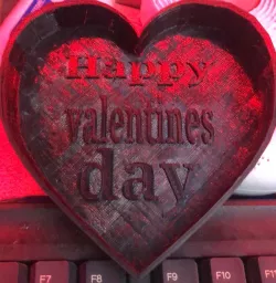 Valentines heart ashtray