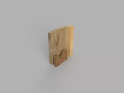 Vinyl roll holder on the wall
