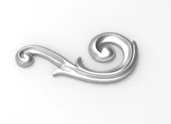 Volute Ornament plaster or decoration