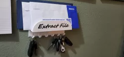 Wall Mounted Key Hook and Mail Organizer