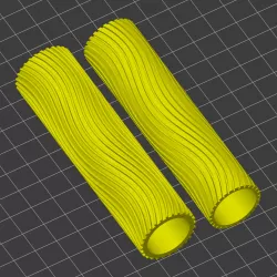 Wave texture rollers