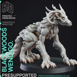 Wendigo - Cryptid - undead creature - D&D - 32mm scale