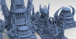 Wizard Skeleton Tower Scull Dome Collection 2