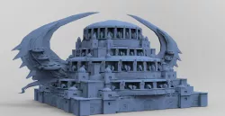 Wizard Skeleton Tower Scull Dome