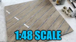 WWII US Aircraft Carrier Diorama and Display Base (1:48 Scale 300mm)