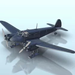 Yakovlev Yak-6 (on skis version) - WW2 USSR Russian Flames of War Bolt Action 15mm 20mm 25mm 28mm 32mm