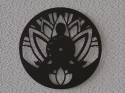 yoga wall clock