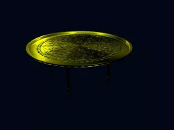BRASS COFFEE TABLE       DEA