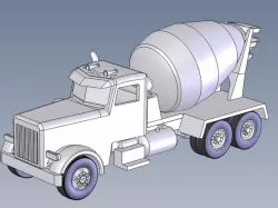 Cement Truck HO Scale