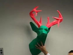 Deer head scaled and chopped up - STL Files