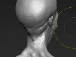 Detailed Alien Head