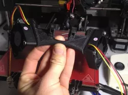 Dualing 50mm fans for Makerfarm Prusa I3